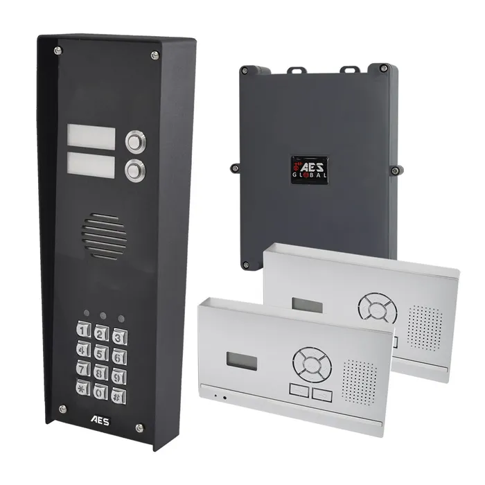 DECT 703 Audio Only Intercom Kit for 2 Apartments, with Handsfree Stations
