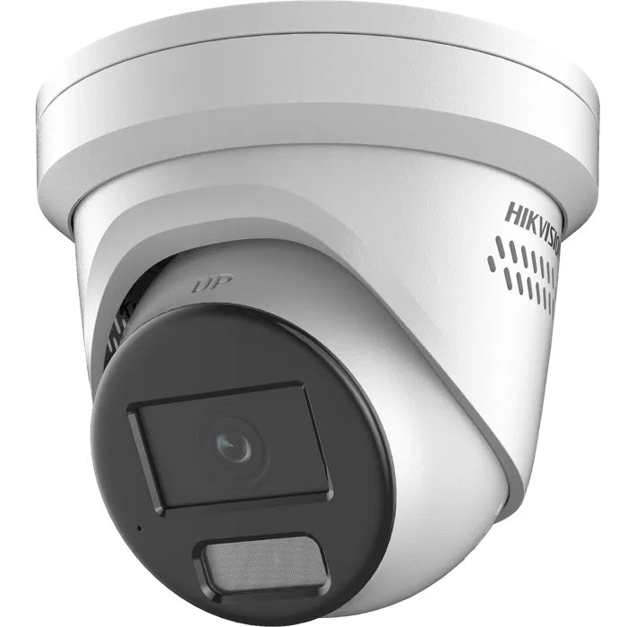 Hikvision 4MP ColorVu + Acusense 2.8mm Turret, strobe light & 2 way Audio
