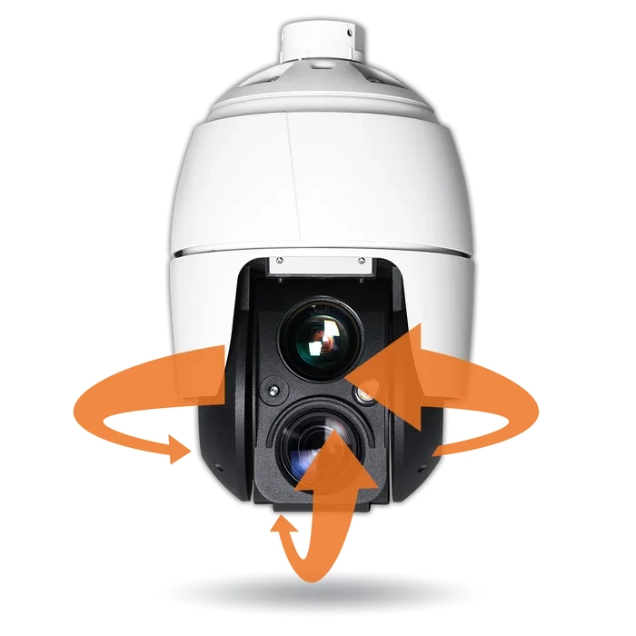MEGApix 3MP PTZ IP camera with 4.6~165.6mm vari-focal lens with motorized zoom