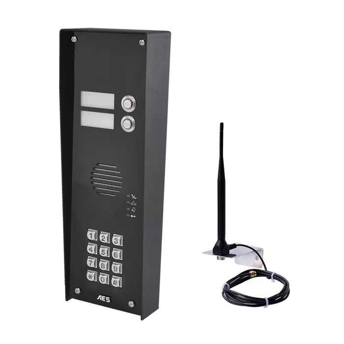 Cellcom Prime7 Audio Only Intercom for 2 Apartments - Black